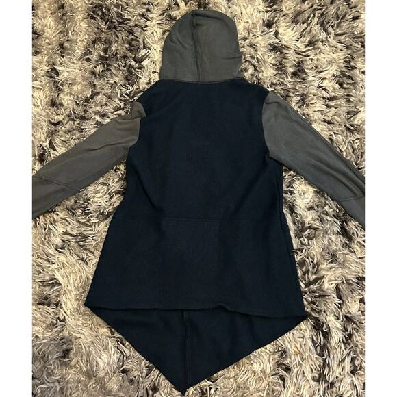 FREE PEOPLE wool blend hooded asymmetric jacket coat Size Small Womens - Picture 2 of 8